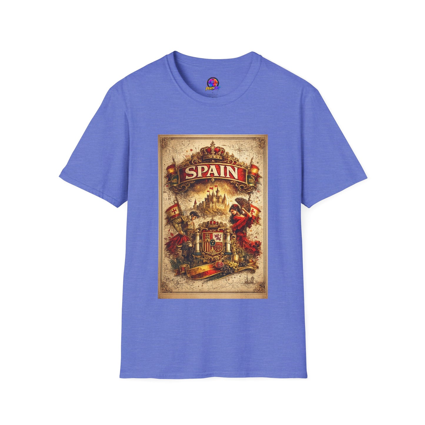 Spain Vintage Travel Graphic T‑Shirt — Retro Spanish Landmark Tee