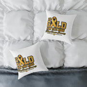 Go Gold For The Kids Pillow — Childhood Cancer Awareness Square Throw Pillow