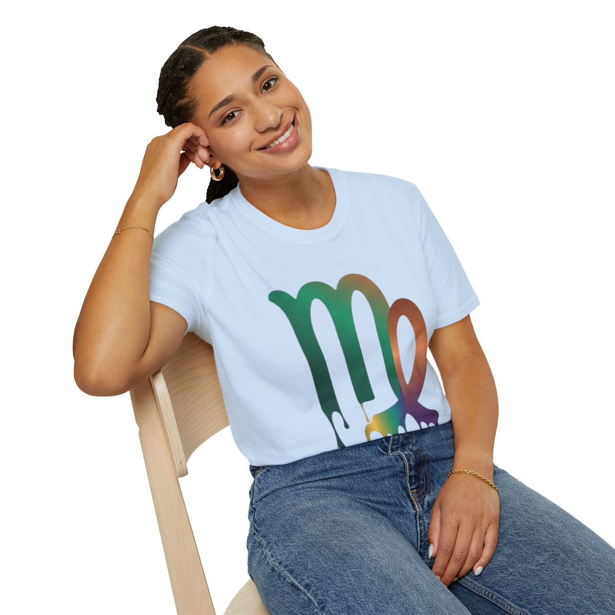 Virgo Zodiac Drip T-Shirt — Colorful Virgo Sign Astrology Tee