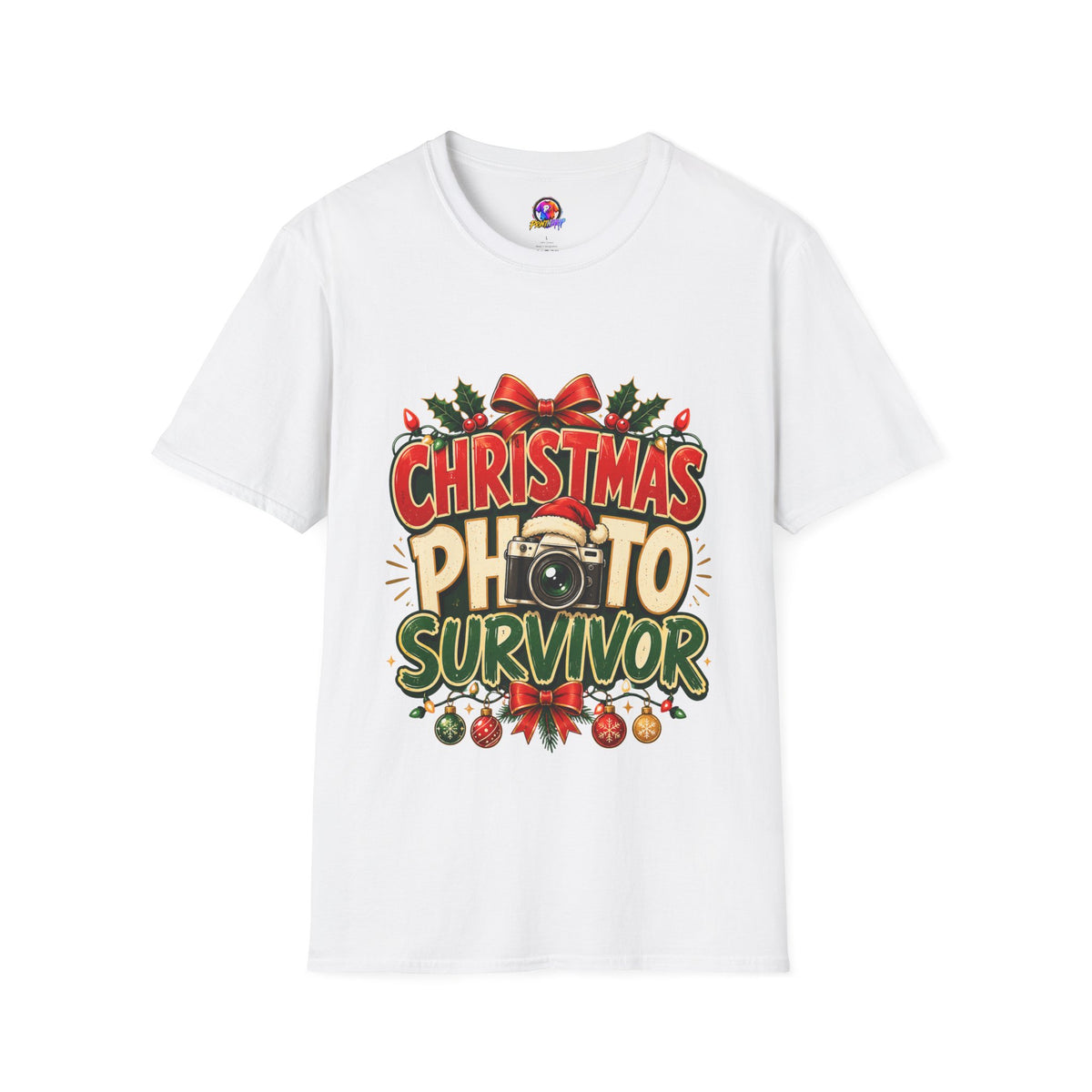 Christmas Photo Survivor T-Shirt — Funny Holiday Graphic Tee