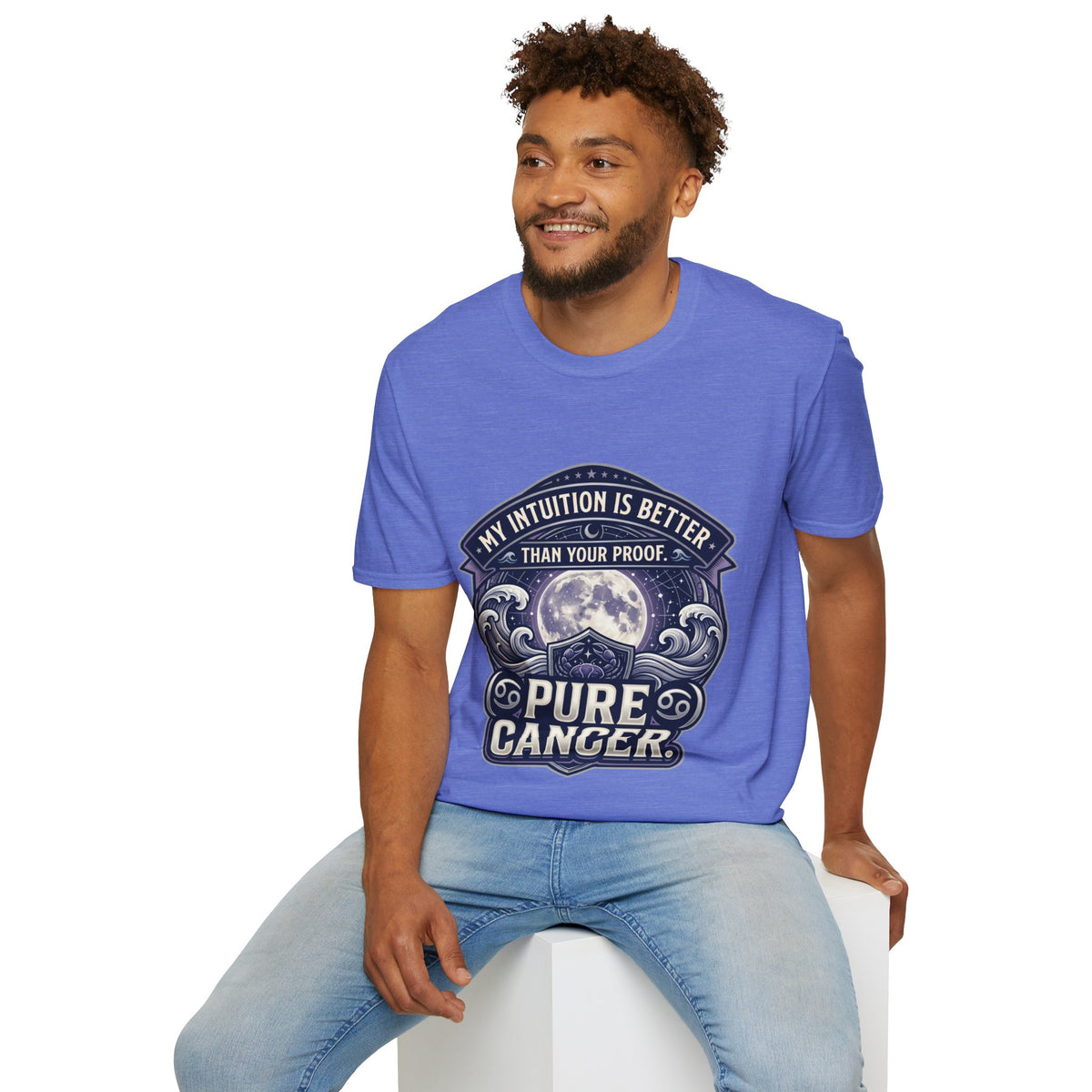 Cancer Zodiac T-Shirt — "My Intuition Is Better Than Your Proof" Astrology Tee