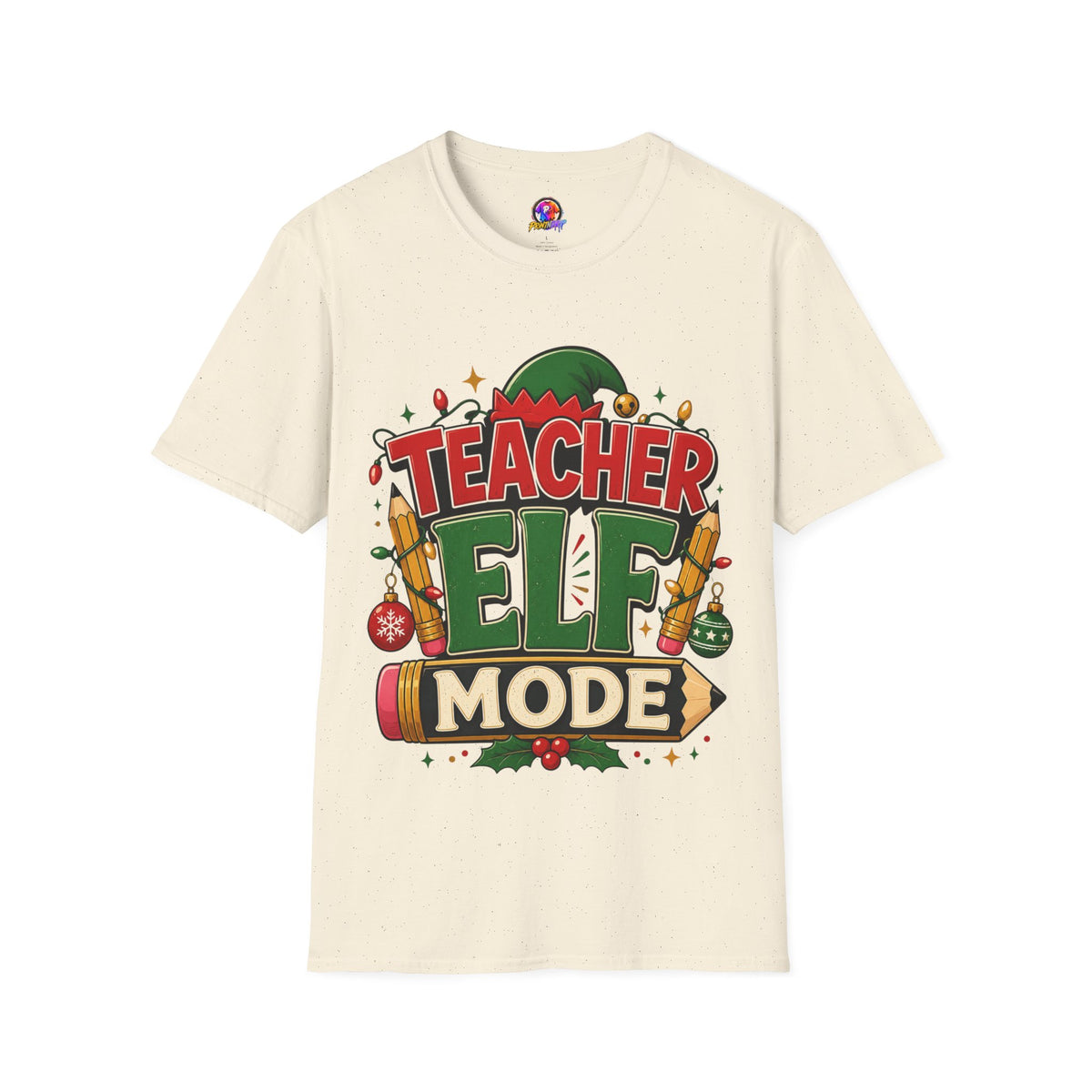 Teacher Elf Mode T-Shirt — Funny Christmas Teacher Holiday Tee