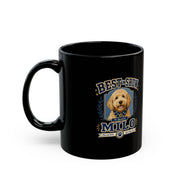 Milo Bailey Dog Dad Mom Black Mug