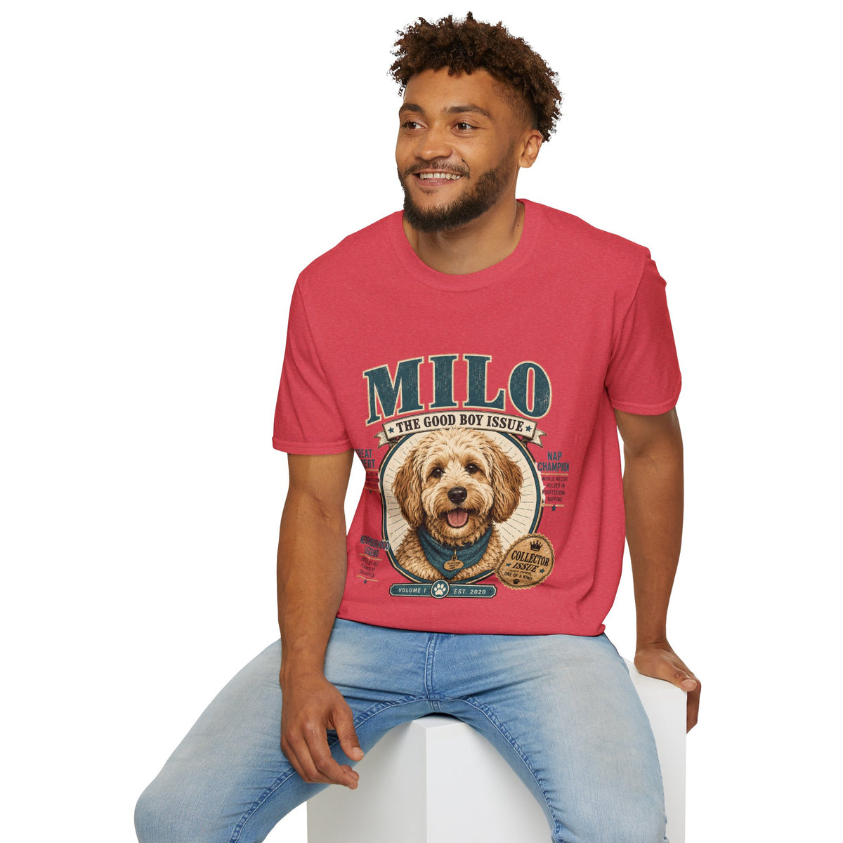 Milo 'The Good Boy Issue' T-Shirt — Cute Dog Portrait Tee