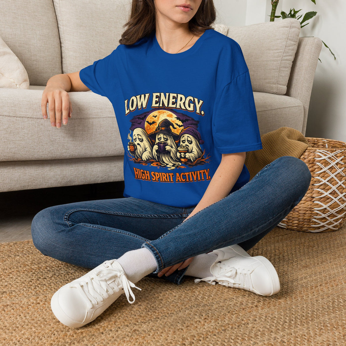 Halloween Low Energy High Spirit Unisex Softstyle T-Shirt