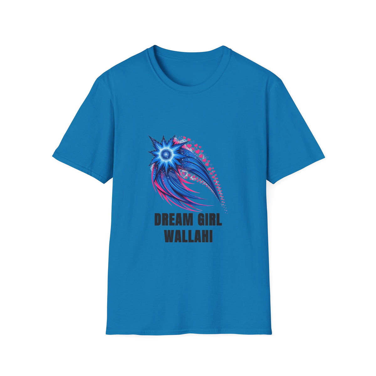 Dream Girl T-Shirt — Blue Starburst Heart Graphic ("Dream Girl Wallah") - Trending Now - August 2026