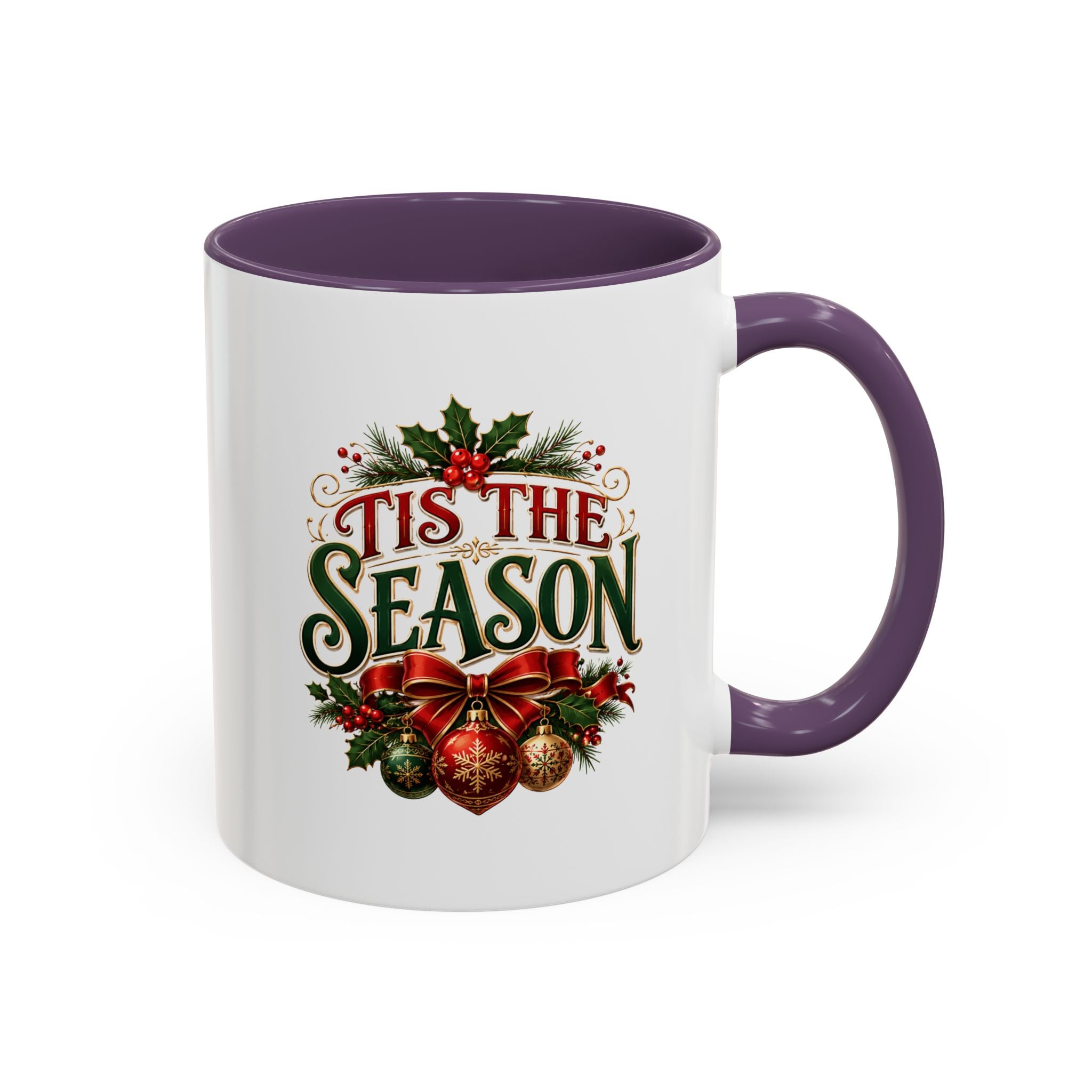 Tis The Season Accent Coffee Mug - Holiday Christmas Coffee Cup