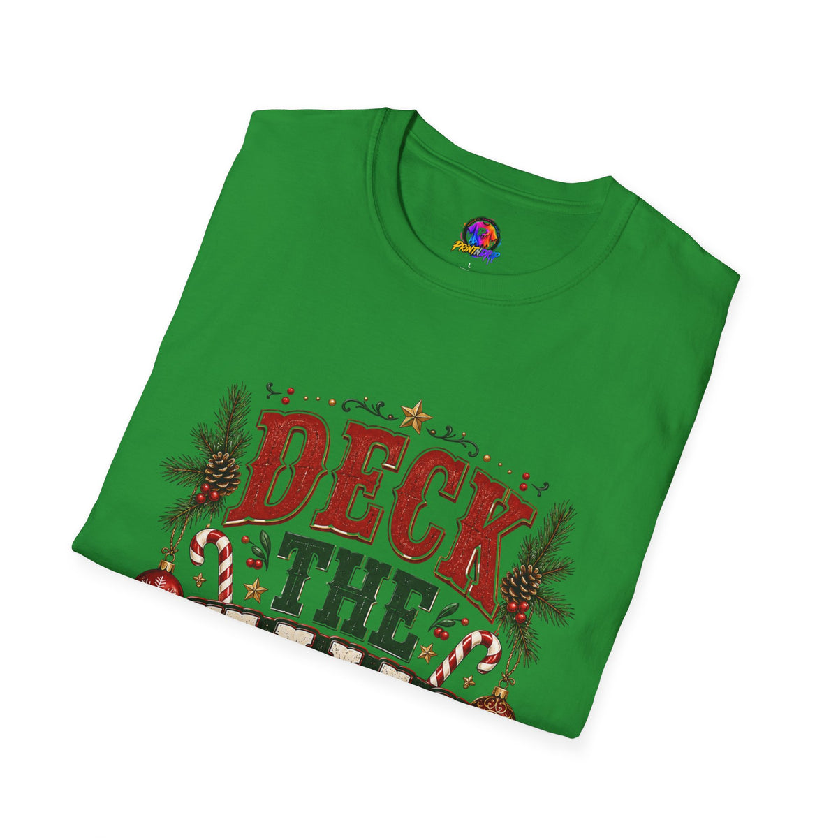 Deck the Halls Y'All T-Shirt — Festive Christmas Holiday Tee
