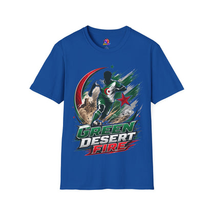 Algeria Football Fan Tee — "Green Desert Fire" Soccer Shirt
