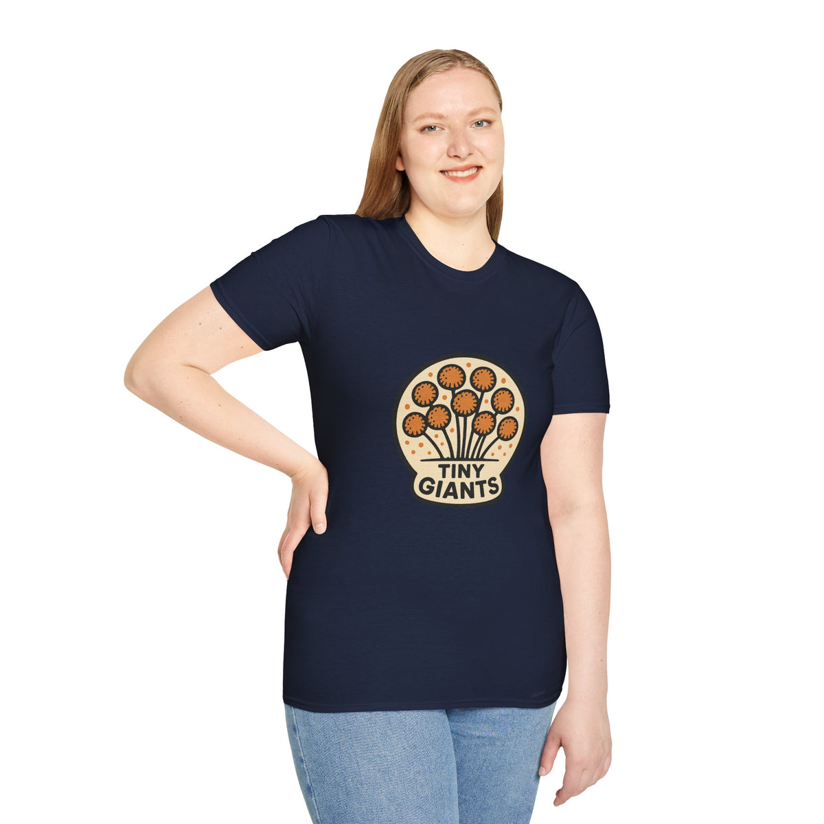 Tiny Giants Mushroom T-Shirt — Vintage Psychedelic Fungi Graphic Tee