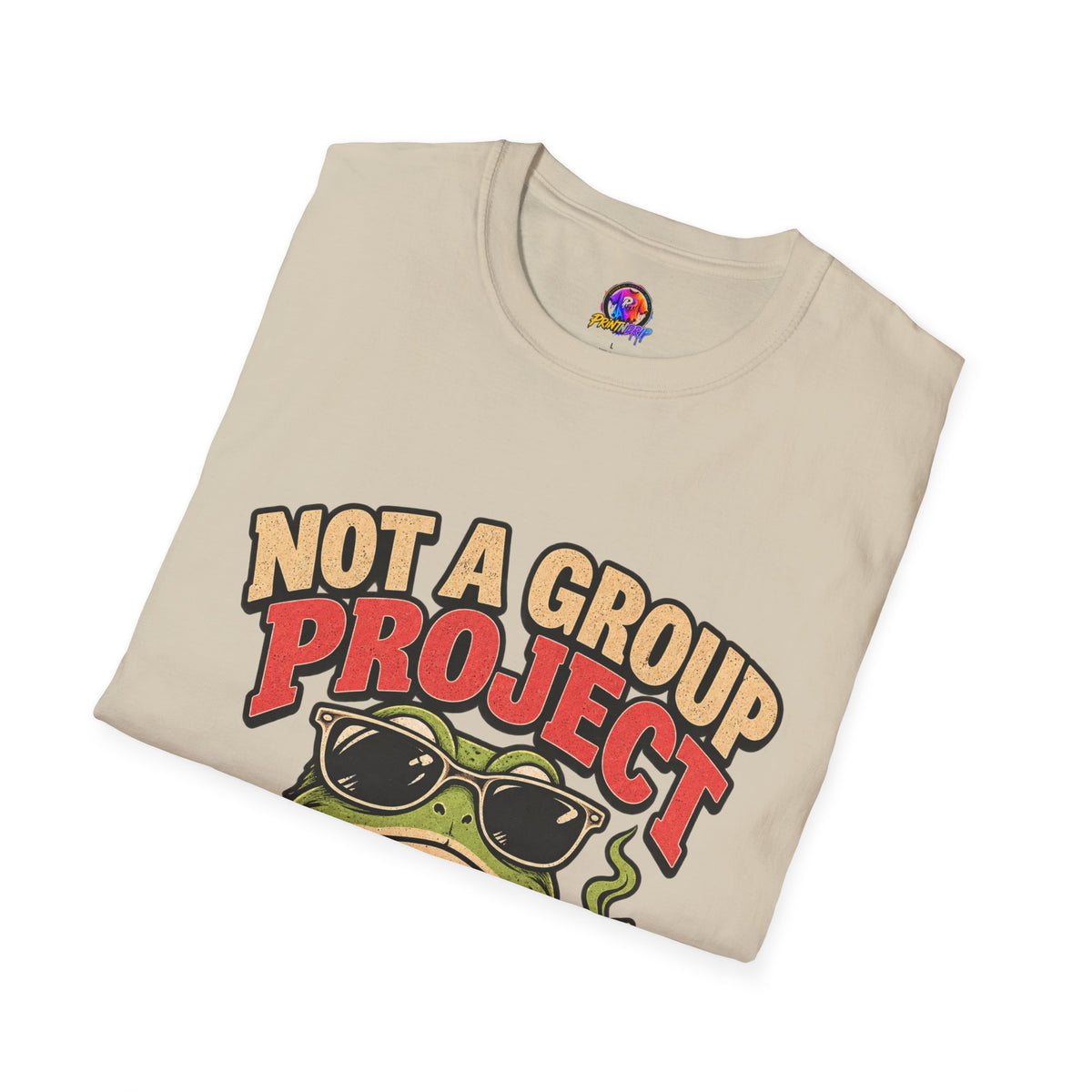Not a Group Project Frog T-Shirt — "Socially Selective" Funny Introvert Tee