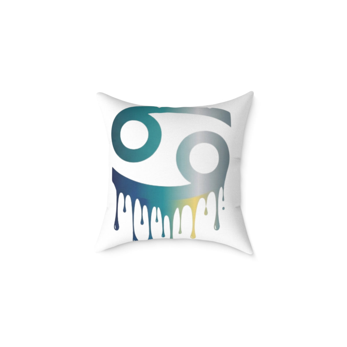 Cancer Zodiac Drip Pillow — Astrological Sign Home Decor