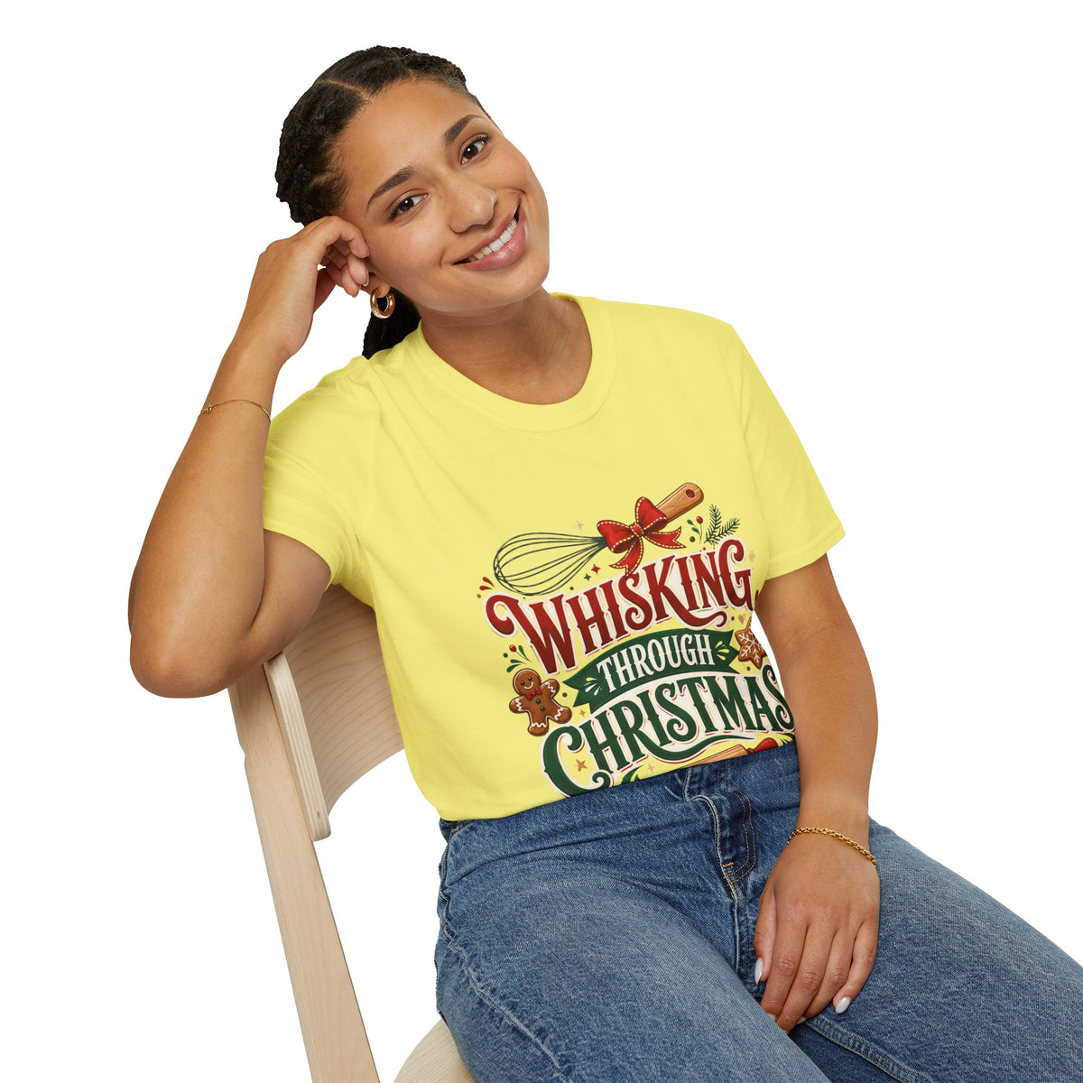 Christmas Baking T‑Shirt — "Whisking Through Christmas" Holiday Tee