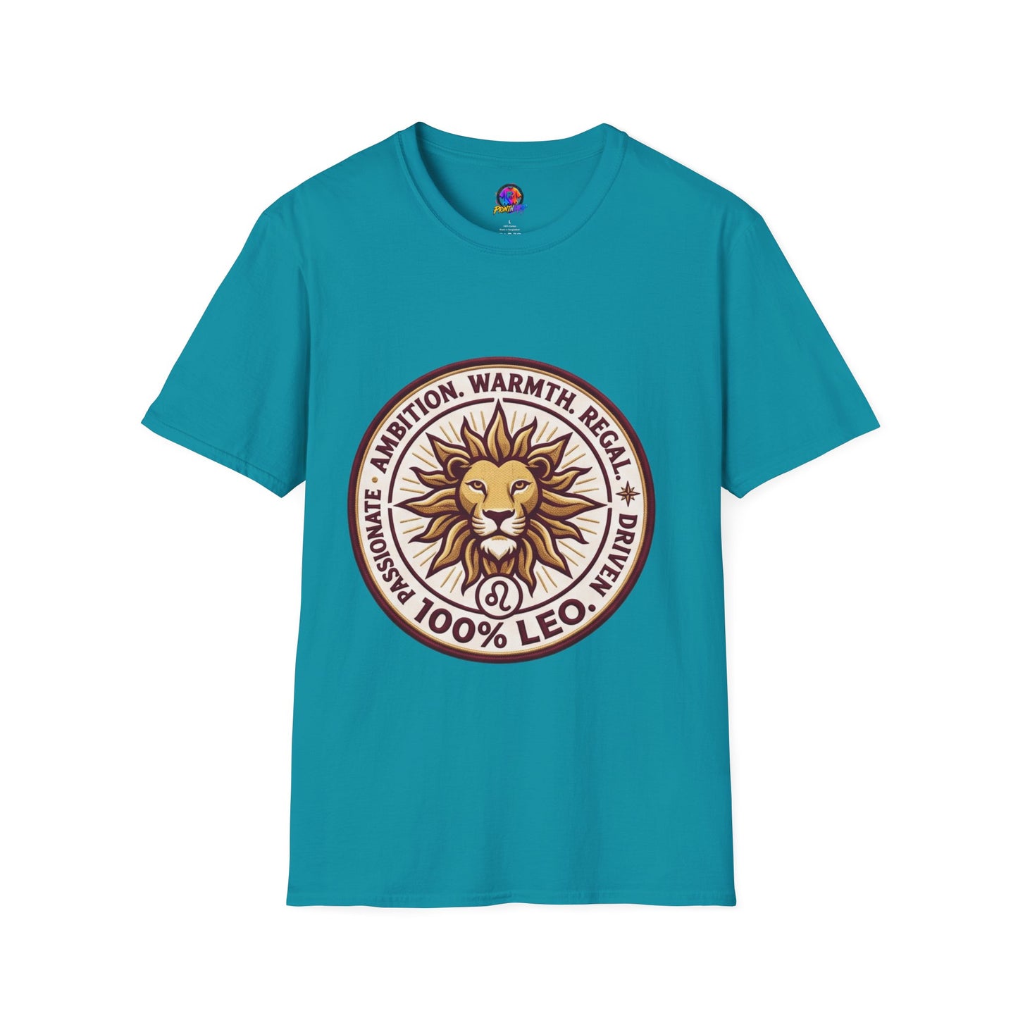 Leo Zodiac Lion T-Shirt — Ambition, Warmth & Regal Pride Graphic Tee