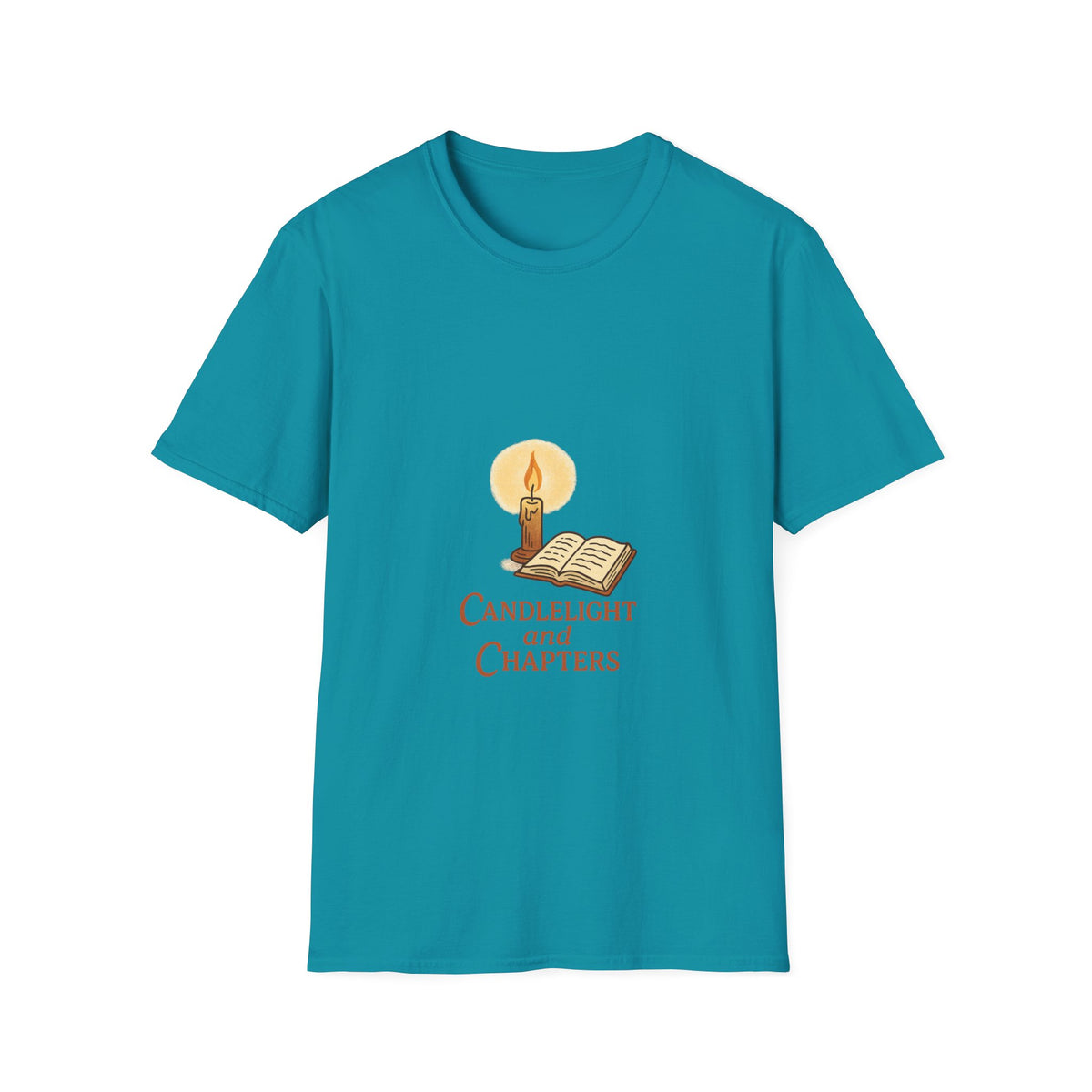 Candlelight and Chapters T-Shirt — Cozy Reading Booklover Tee - Trending Now - October 2026