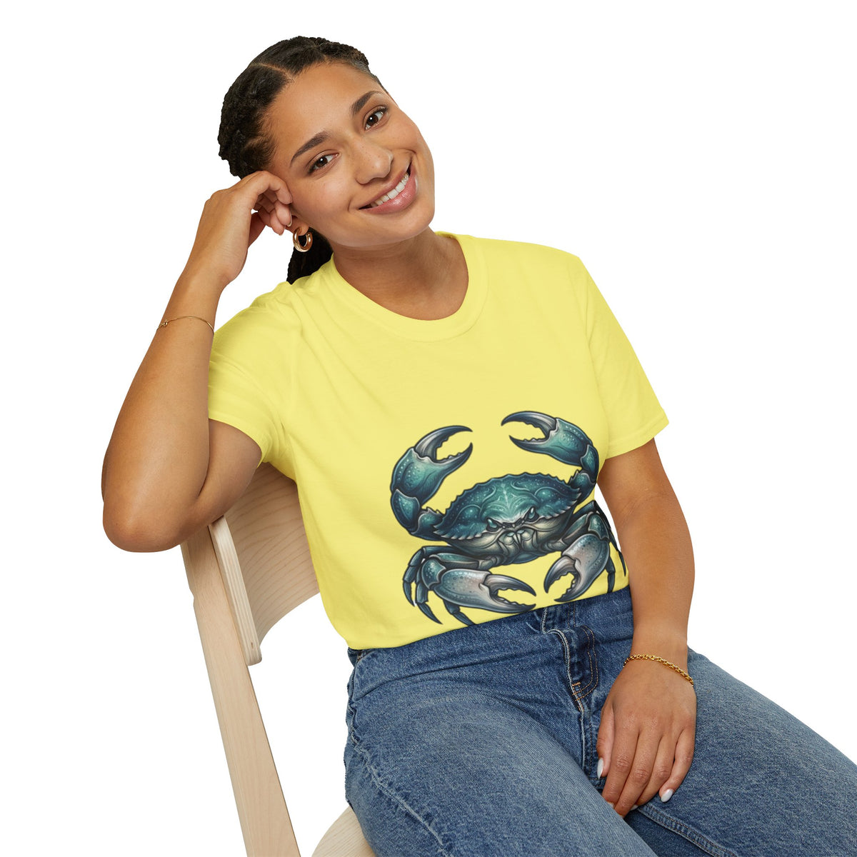 Crab Graphic T-Shirt — Coastal Sea Creature Tee