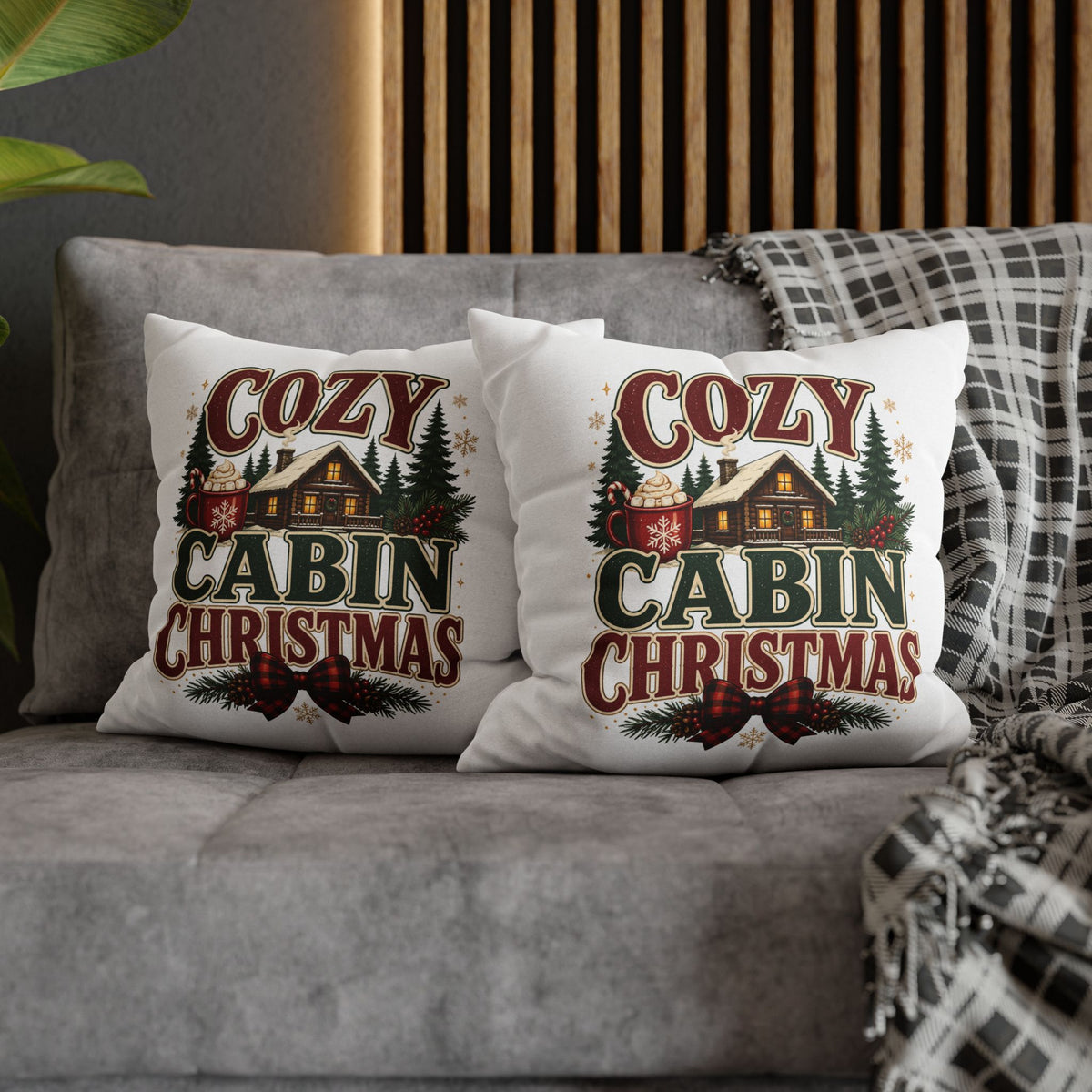Christmas Cozy Cabin Christmas PillowcasePillowcase