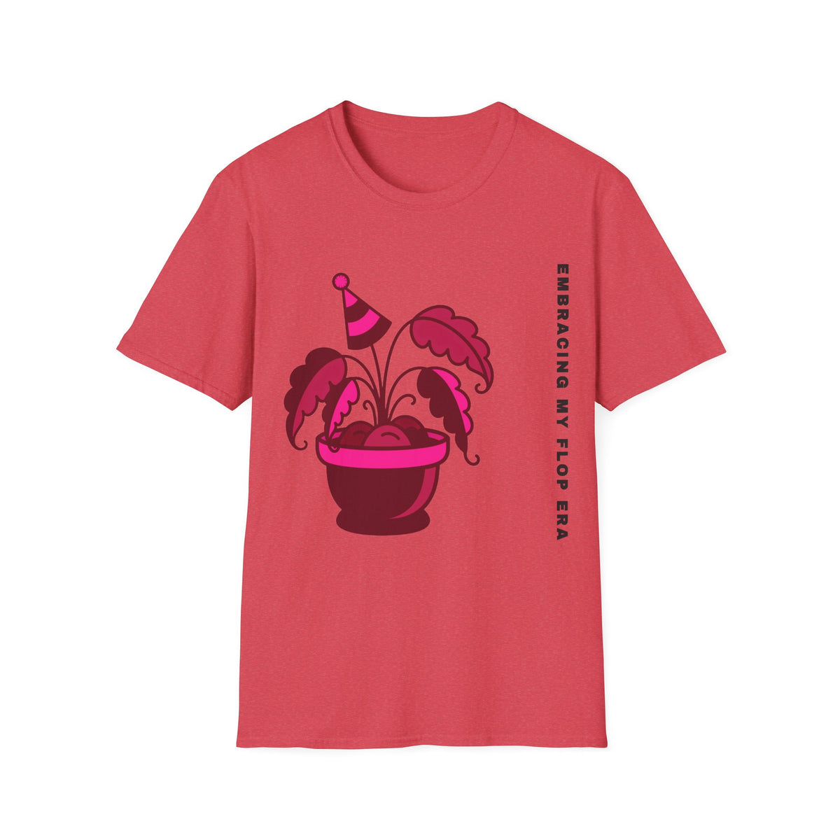 Plant Party T-Shirt — "Embracing" Pink Potted Plant Graphic - Trending Now - September 2026