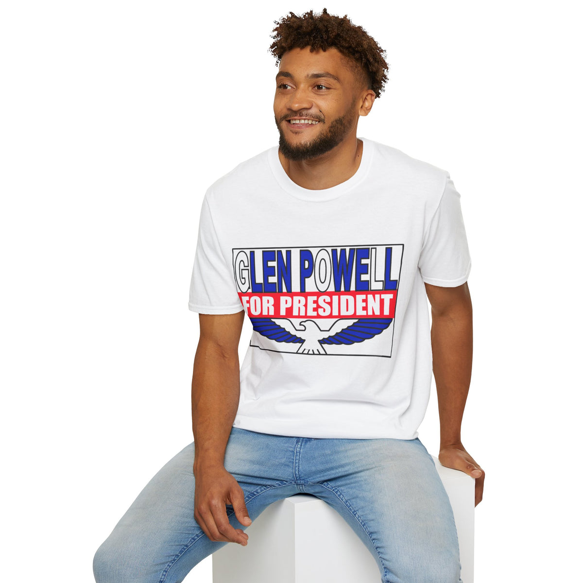 T-Shirt — Glen Powell For President Graphic Tee - Trending Now - August 2026