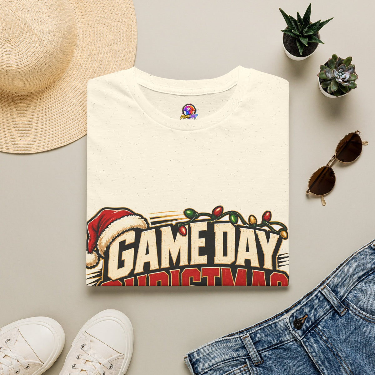 Game Day Christmas T-Shirt — Football Holiday Mode Tee