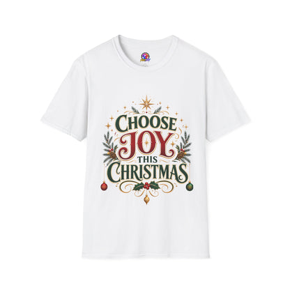 Choose Joy This Christmas T-Shirt — Festive Holiday Graphic Tee