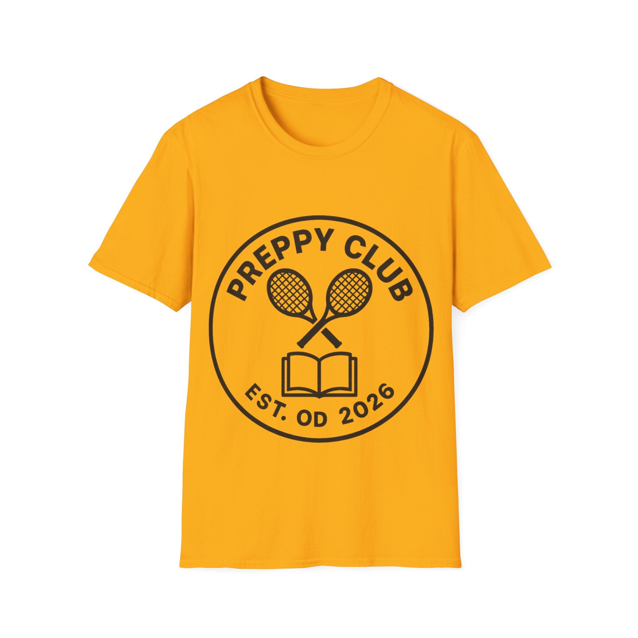Preppy Club Tennis T‑Shirt — 'Preppy Club' Logo Tee (Est. 2026) - Trending Now - August 2026 Trends - Everyday Sporty T-shirt