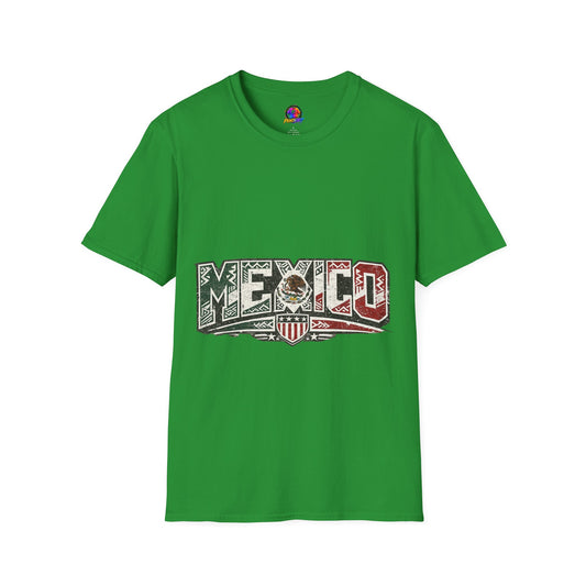 Mexico Pride Graphic T-Shirt — Retro Mexican Flag Design