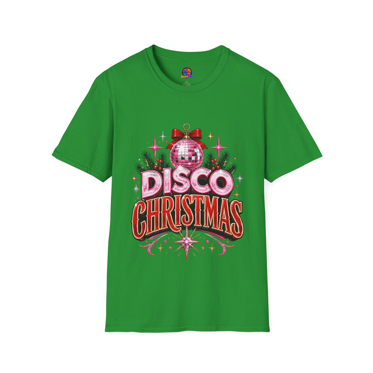 Disco Christmas T-Shirt — Retro Glitter Ornament Holiday Tee