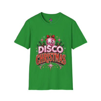 Disco Christmas T-Shirt — Retro Glitter Ornament Holiday Tee