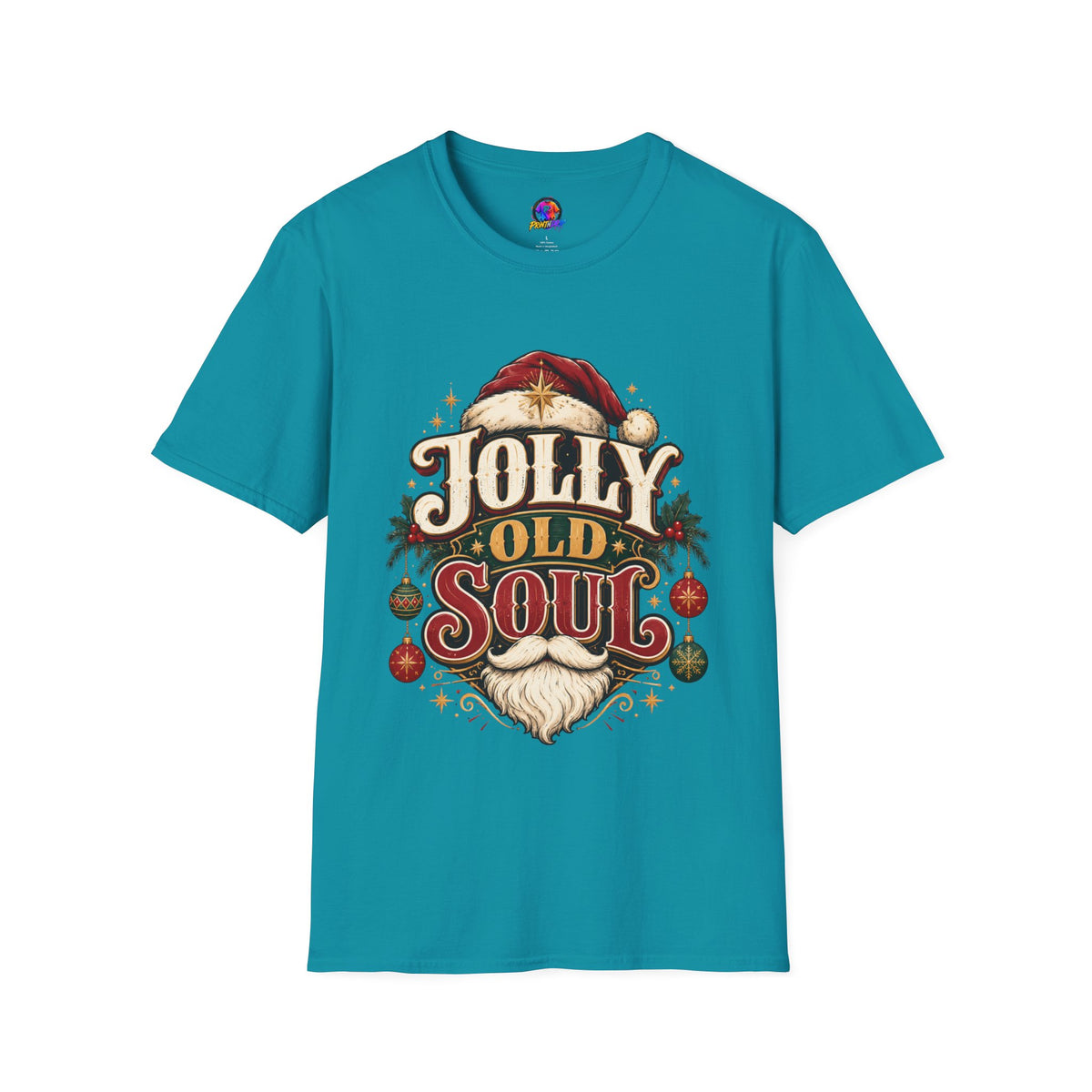Jolly Old Soul T-Shirt — Vintage Santa Holiday Graphic Tee