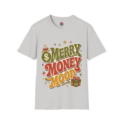Merry Money Mood T‑Shirt — Retro Holiday Graphic Tee