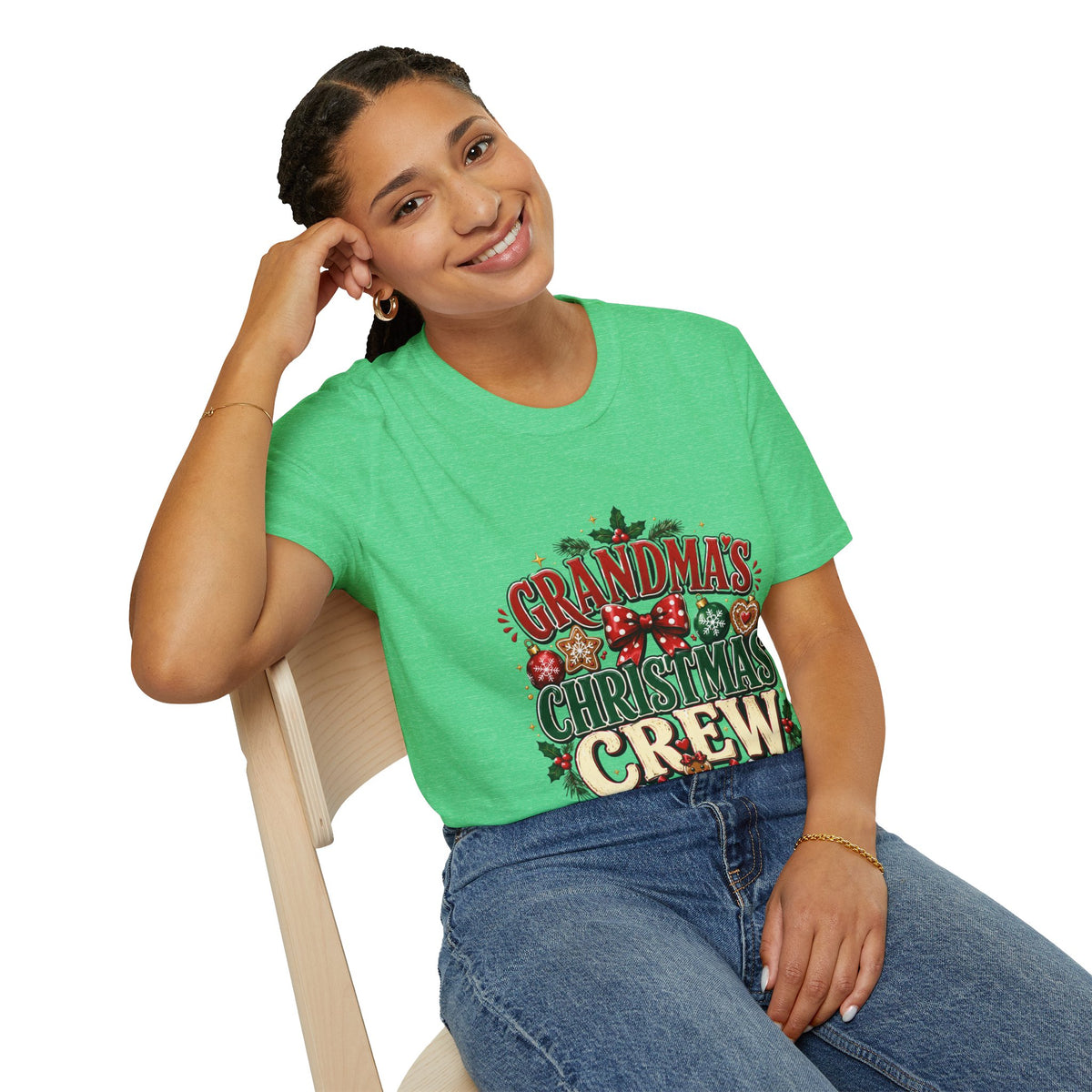 T-Shirt — Grandma's Christmas Crew Holiday Tee