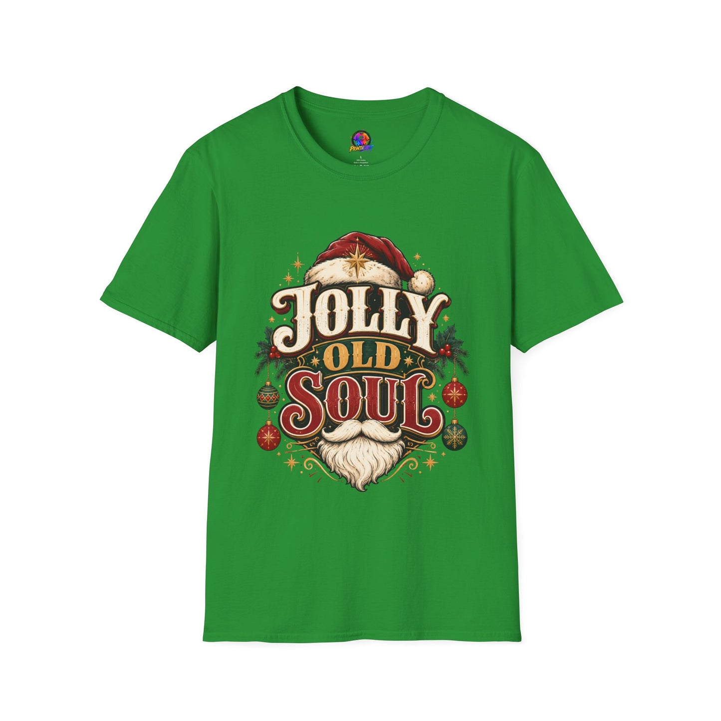 Jolly Old Soul T-Shirt — Vintage Santa Holiday Graphic Tee