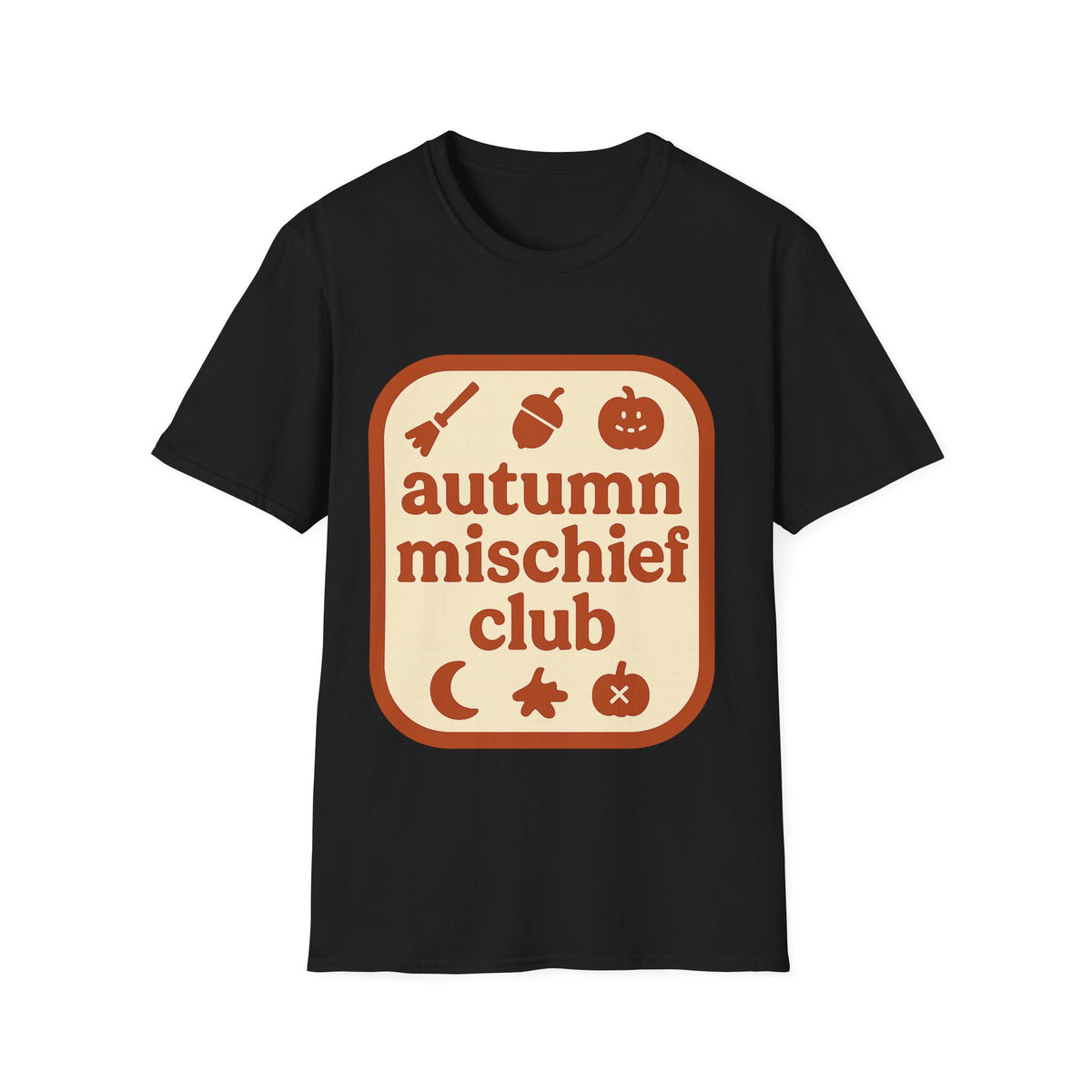 Autumn Mischief Club T-Shirt — Cozy Fall Graphic Tee - Trending Now - August 2026