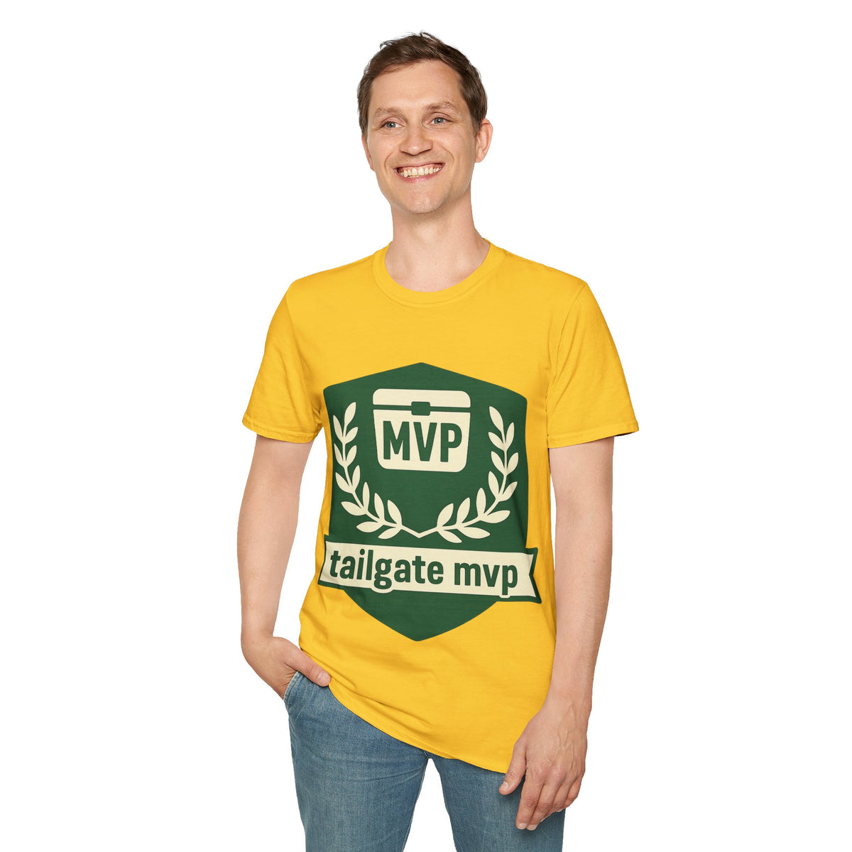 MVP Tailgate T-Shirt — Vintage Green MVP Badge Tee - Trending Now - August 2026