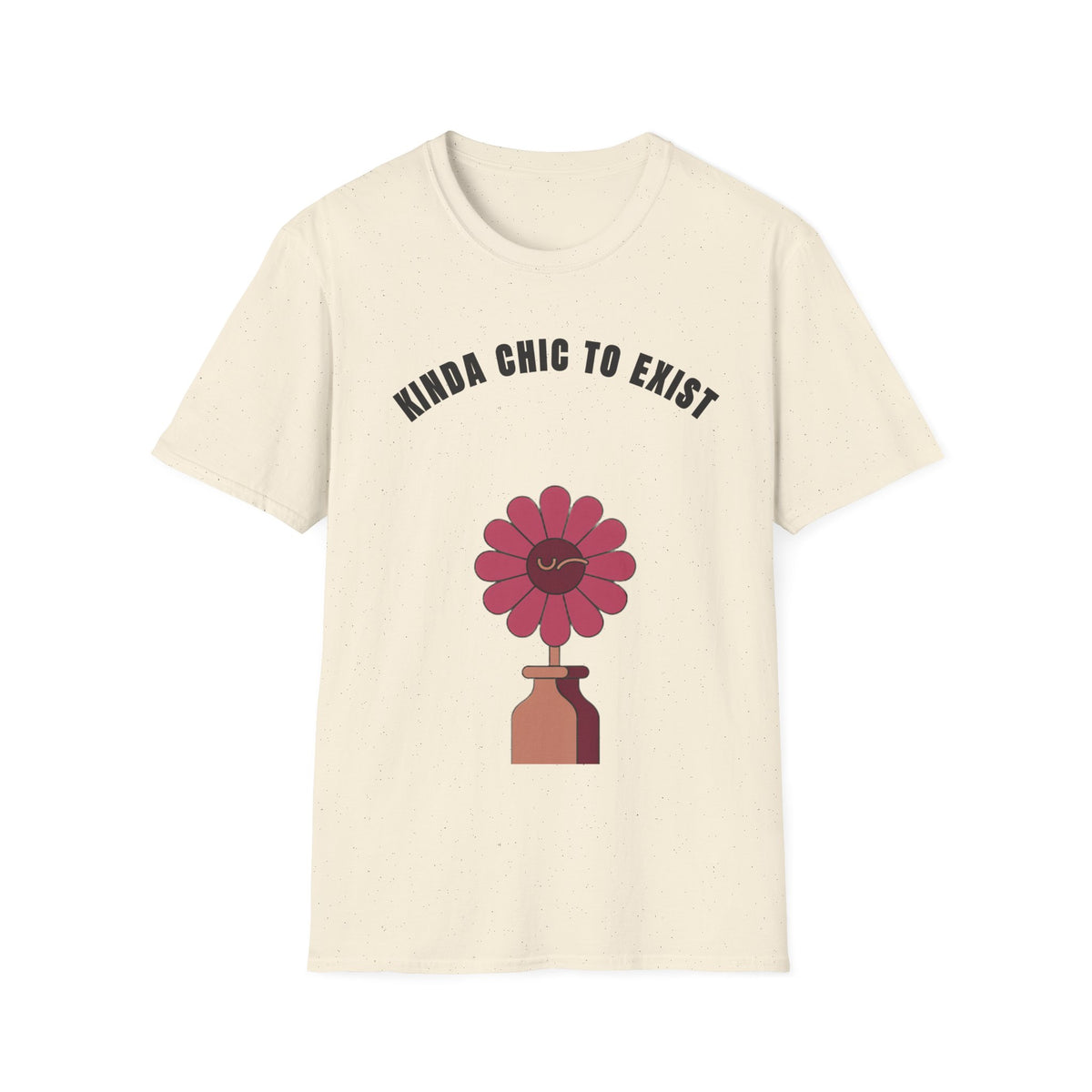 Chic to Exist T-Shirt — Floral Minimalist Graphic Tee for Stylish Everyday Wear - Trending Now - September 2026