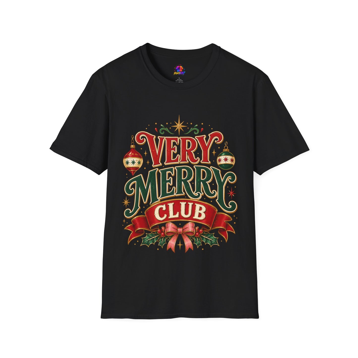 Very Merry Club T-Shirt — Festive Christmas Holiday Tee