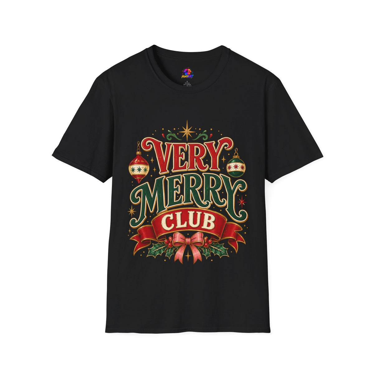 Very Merry Club T-Shirt — Festive Christmas Holiday Tee