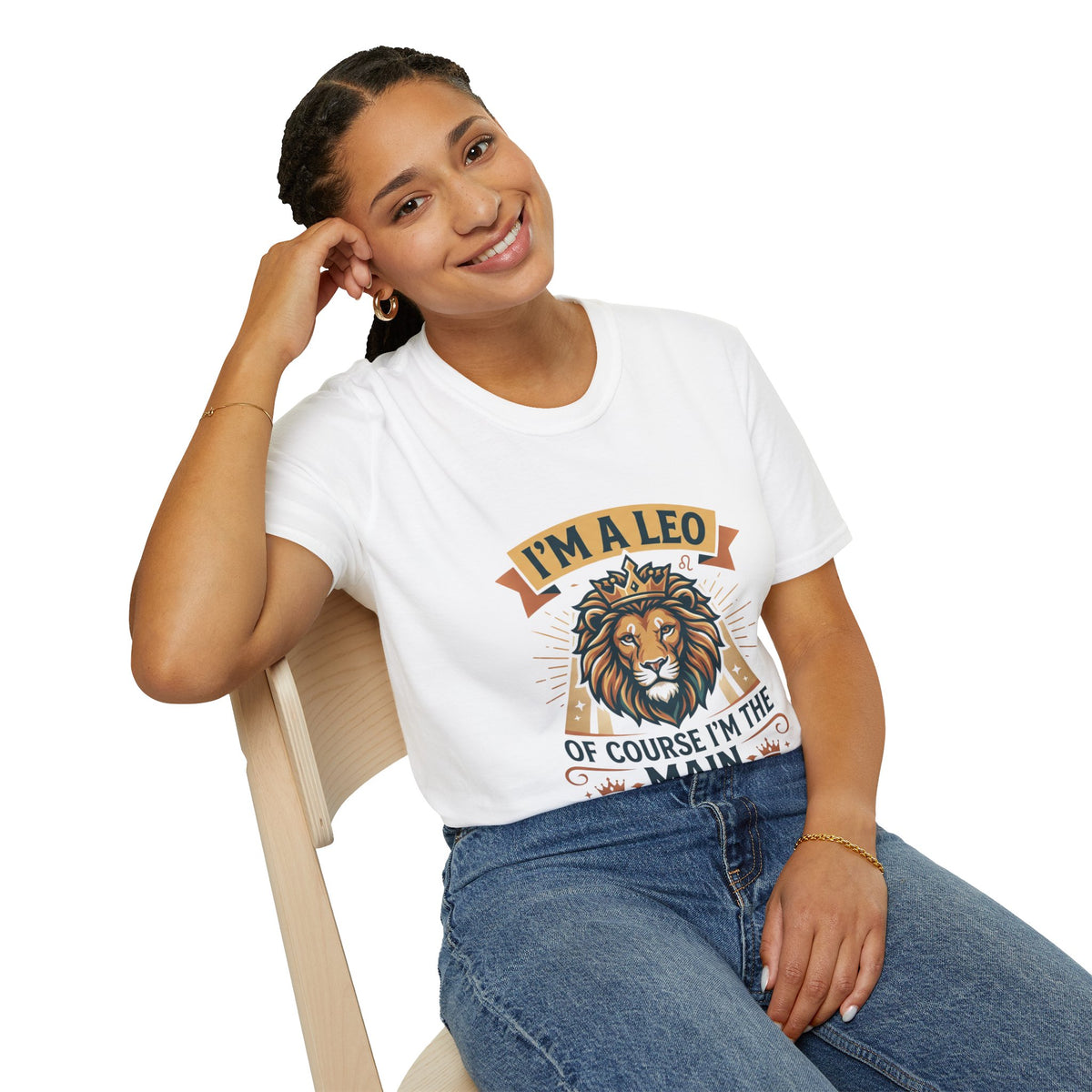 I’m a Leo Lion Zodiac T-Shirt — 'Of Course I’m the Main Character' Horoscope Tee