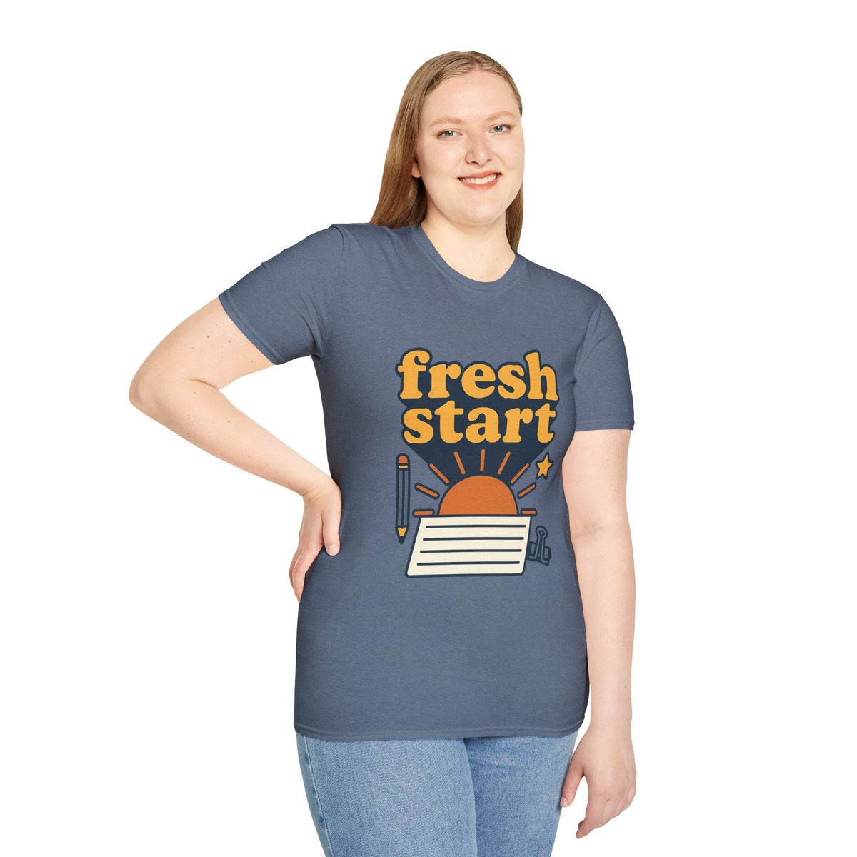 Fresh Start T-Shirt – Retro Sunrise Graphic  - Trending Now - August 2026
