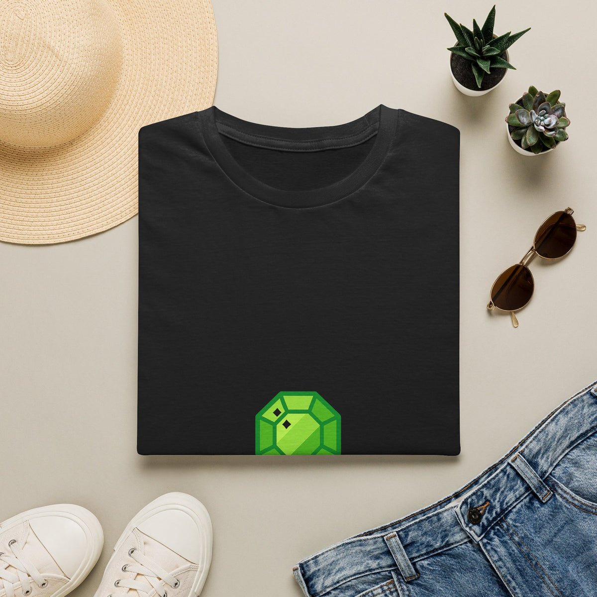 "Peridot Energy" August Birthstone Tee | Crystal Gemstone Graphic T-Shirt - Trending Now - September 2026