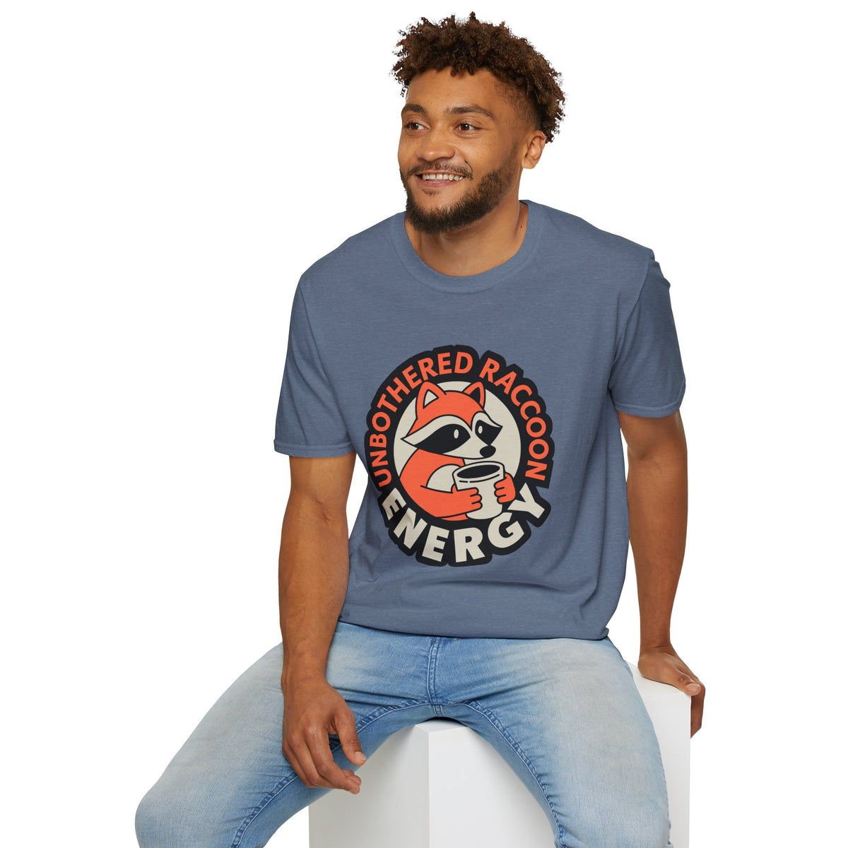 T-Shirt — Unbothered Raccoon Graphic Tee (Cozy Lazy Day Shirt) - Trending Now - August 2026