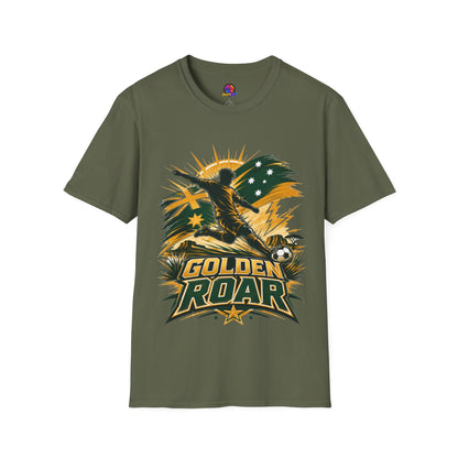 Australia Golden Roar Soccer T-Shirt — Australian Football Fan Tee