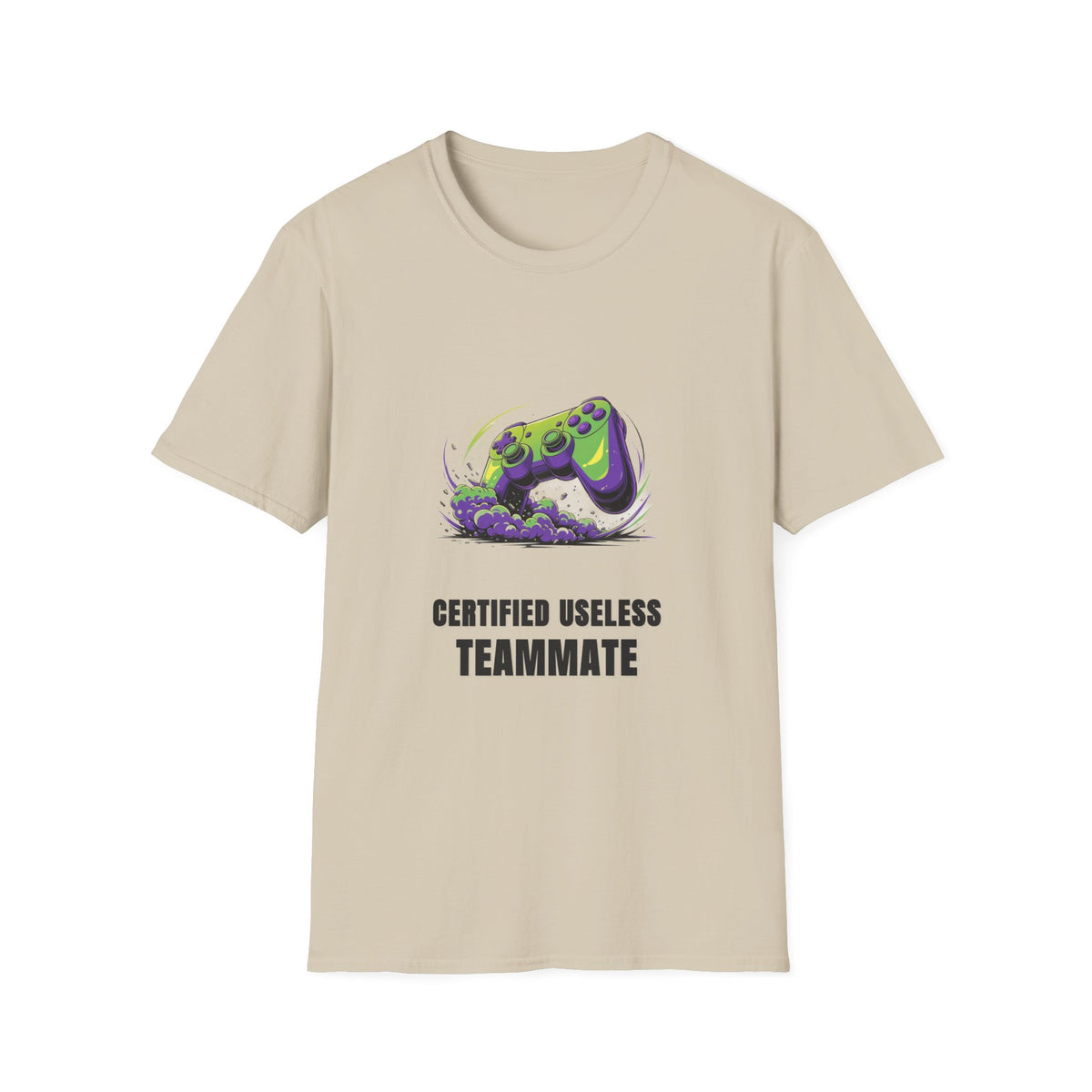 Gaming T-Shirt — "Certified Useless Teammate" Controller Graphic - Trending Now - August 2026