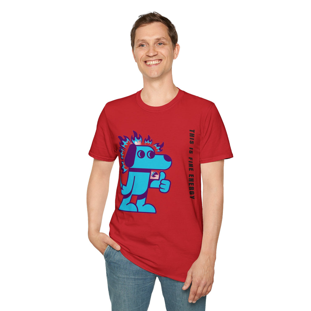 Flaming Blue Dachshund T-Shirt — Cute Cartoon Dog Graphic Tee - Trending Now - September 2026