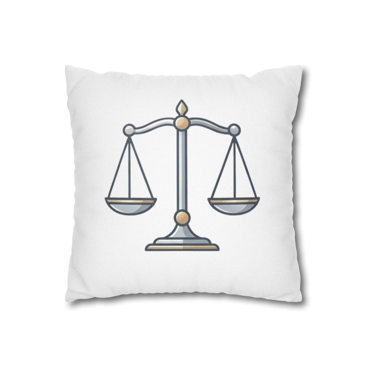 Libra Scales Decorative Pillowcase — Zodiac Balance Throw Pillow Cover