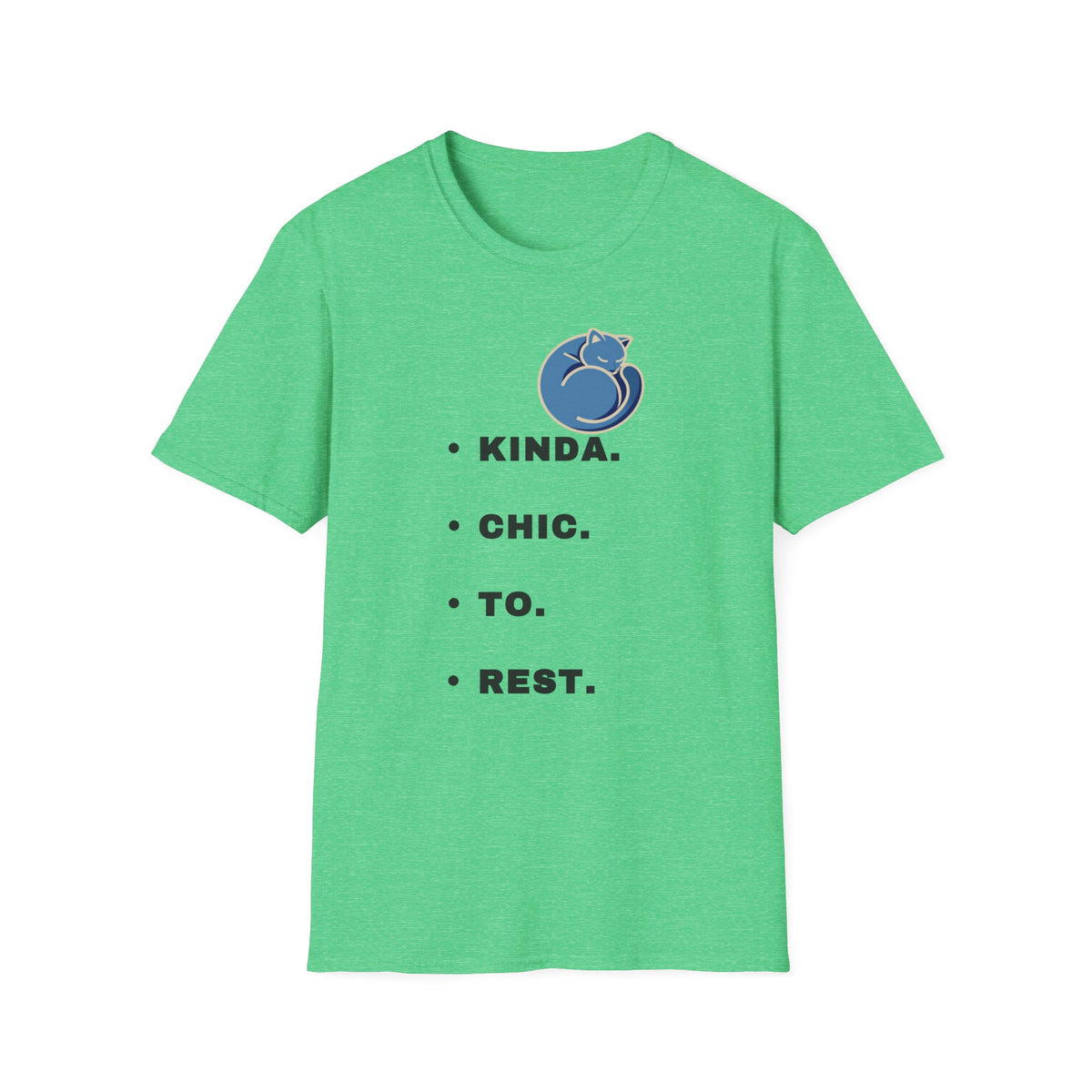 T-Shirt — "Kinda. Chill. To. Rest." Cat Graphic Relaxed Tee - Trending Now - September 2026