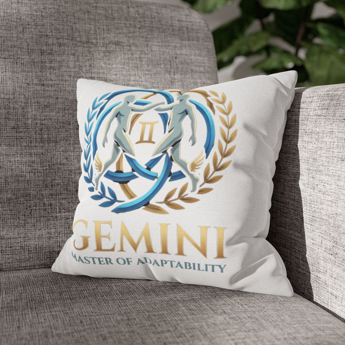 Gemini Zodiac Pillowcase — Master of Adaptability Decorative Throw Pillow Cover