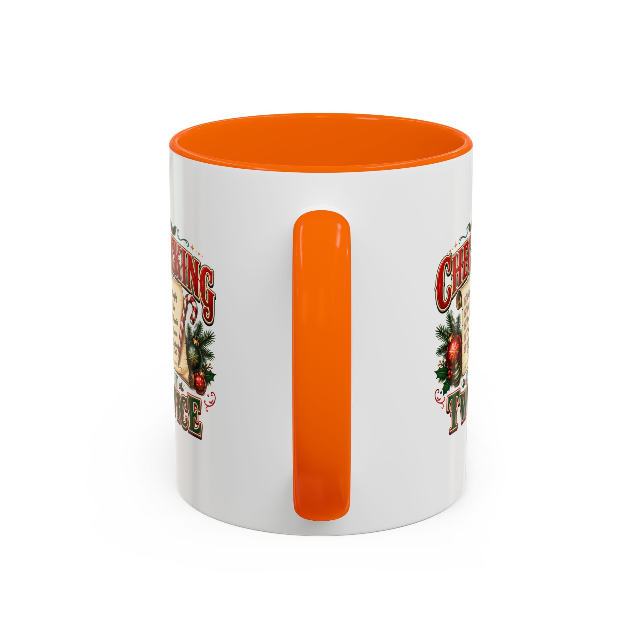 Checking It Twice Christmas Coffee Mug — Holiday Checklist Design