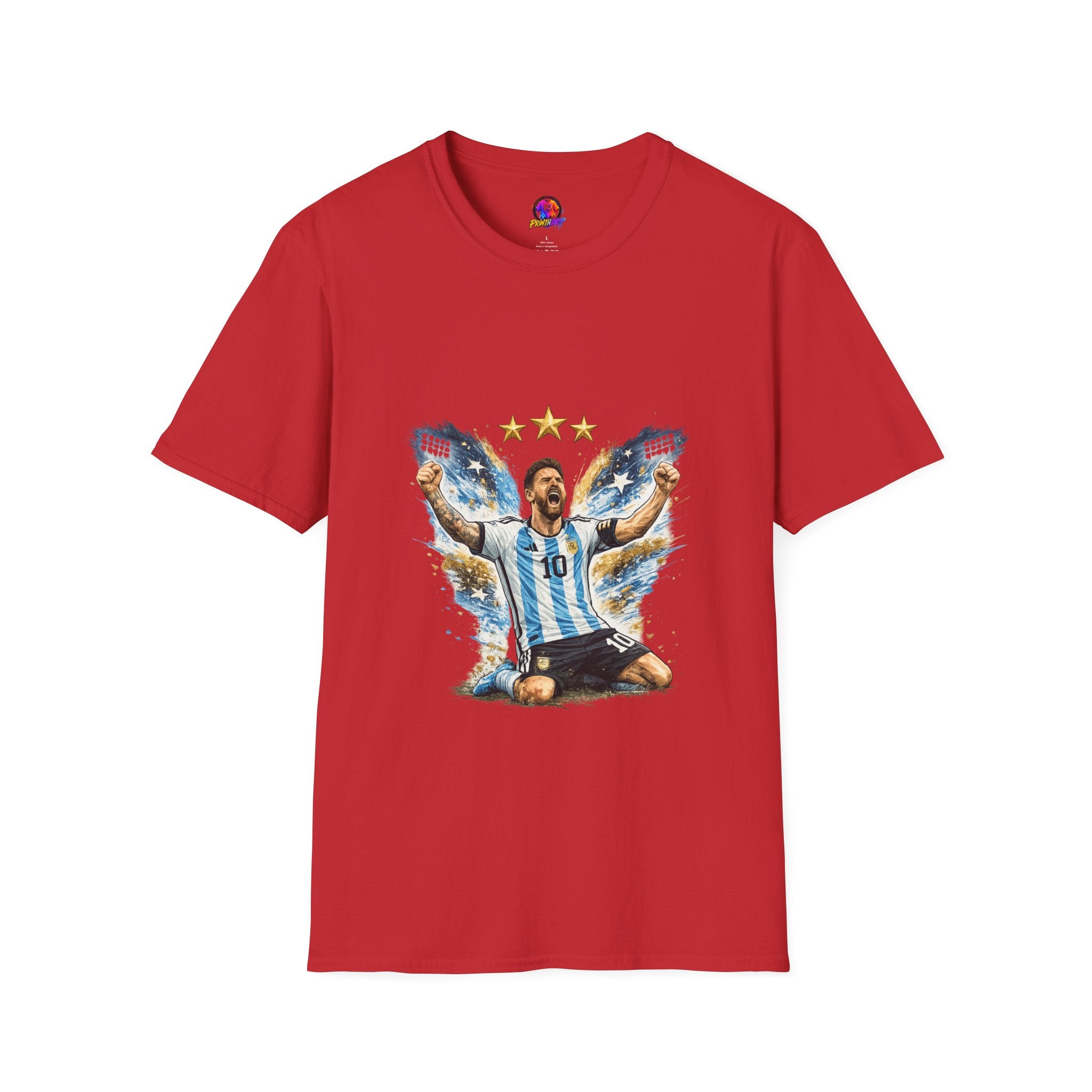 Argentina Soccer Legend Argentina T-Shirt — Celebratory Messi Design